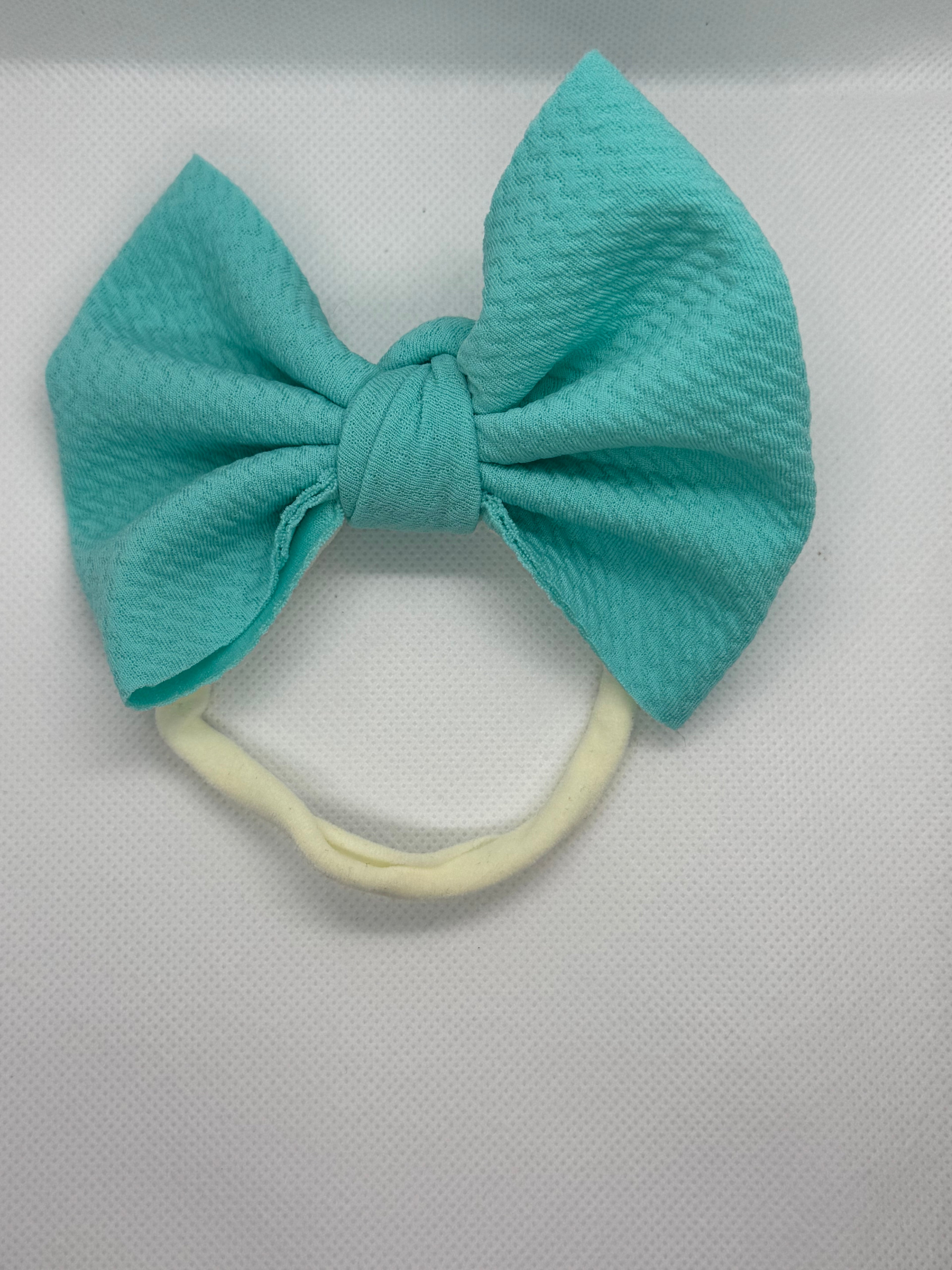 Bright blue fabric headband