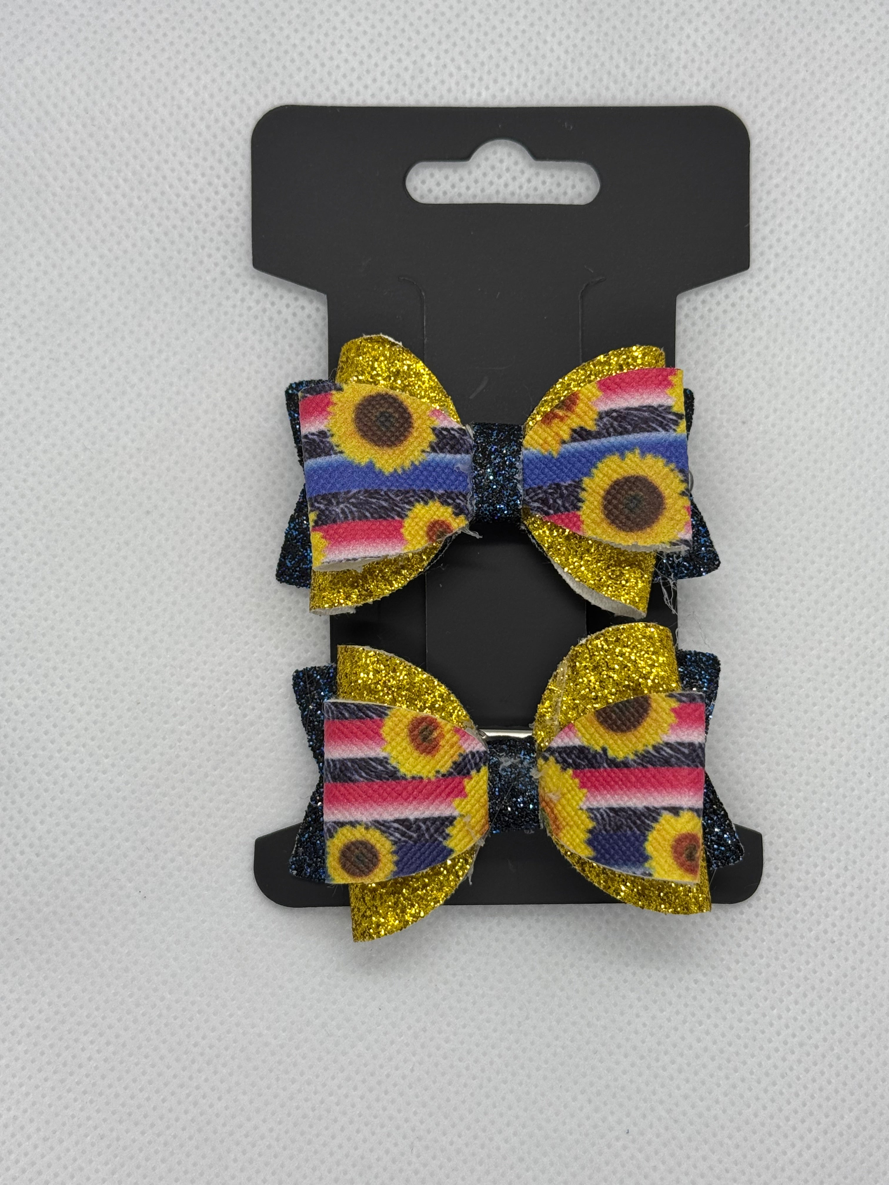 Sunflower piggy bow set