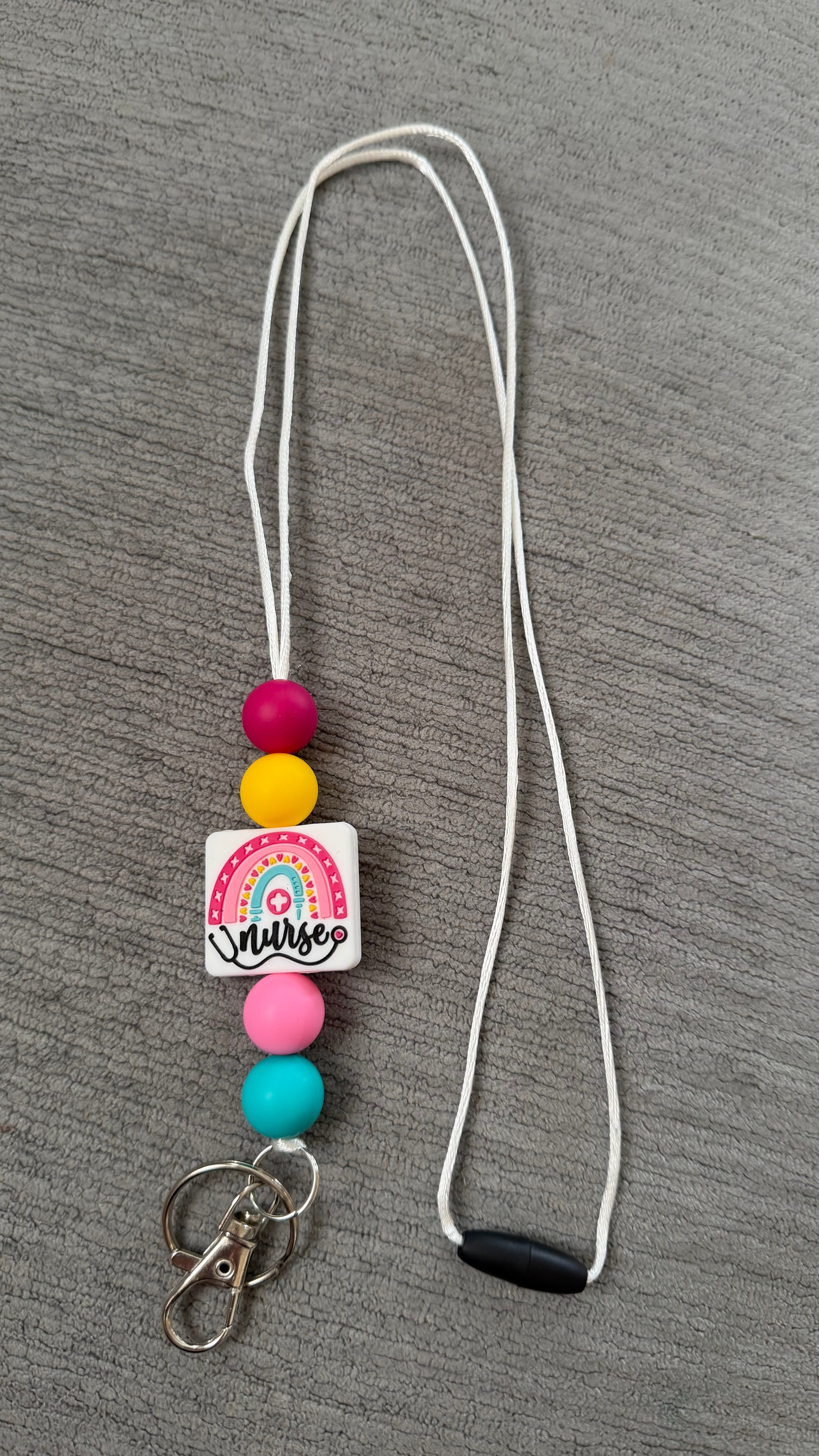 Nurse rainbow lanyard