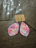 Rose textured earrings
