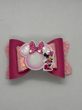 Pink Straw topper bow