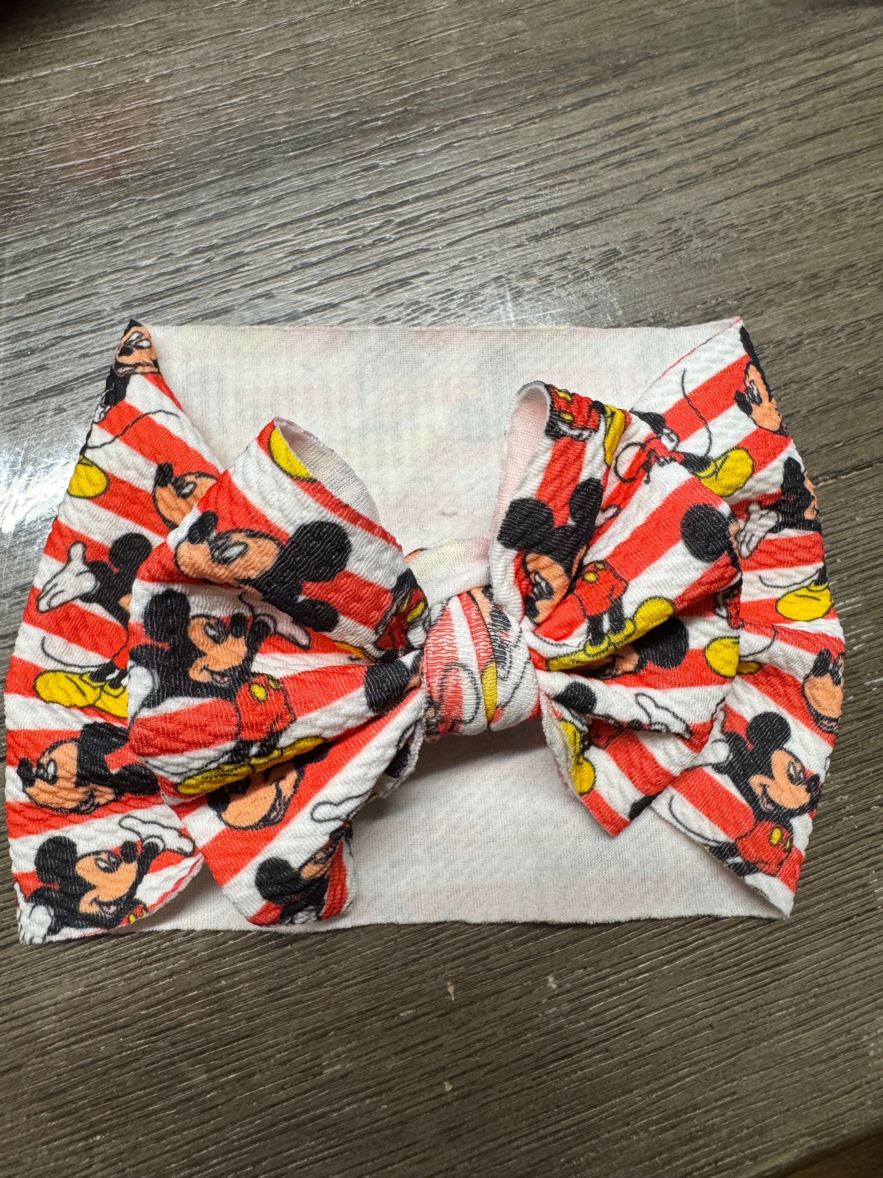 Red stripe head wrap 3-6 months