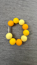 Yellow ombré cup charm