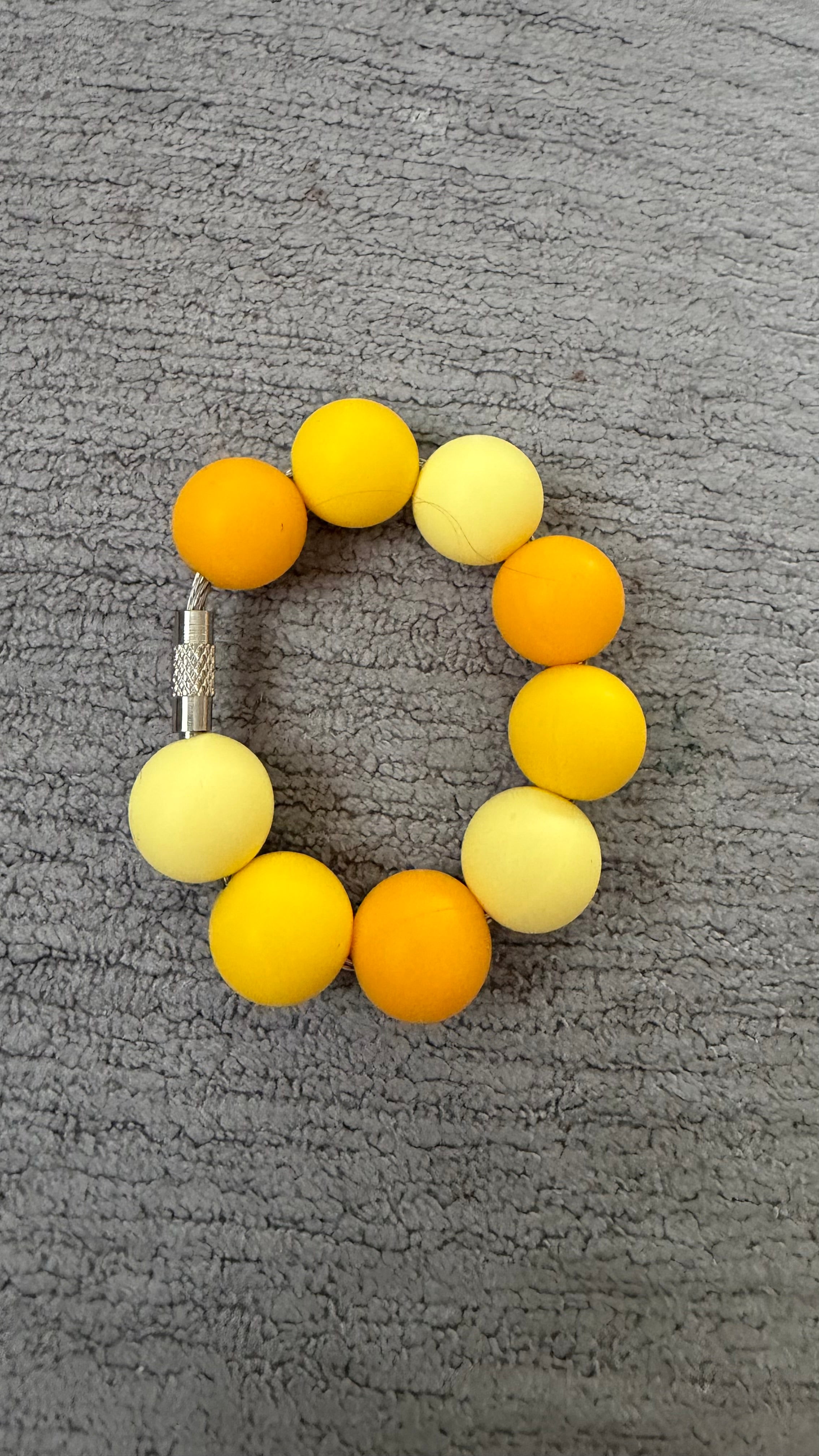 Yellow ombré cup charm