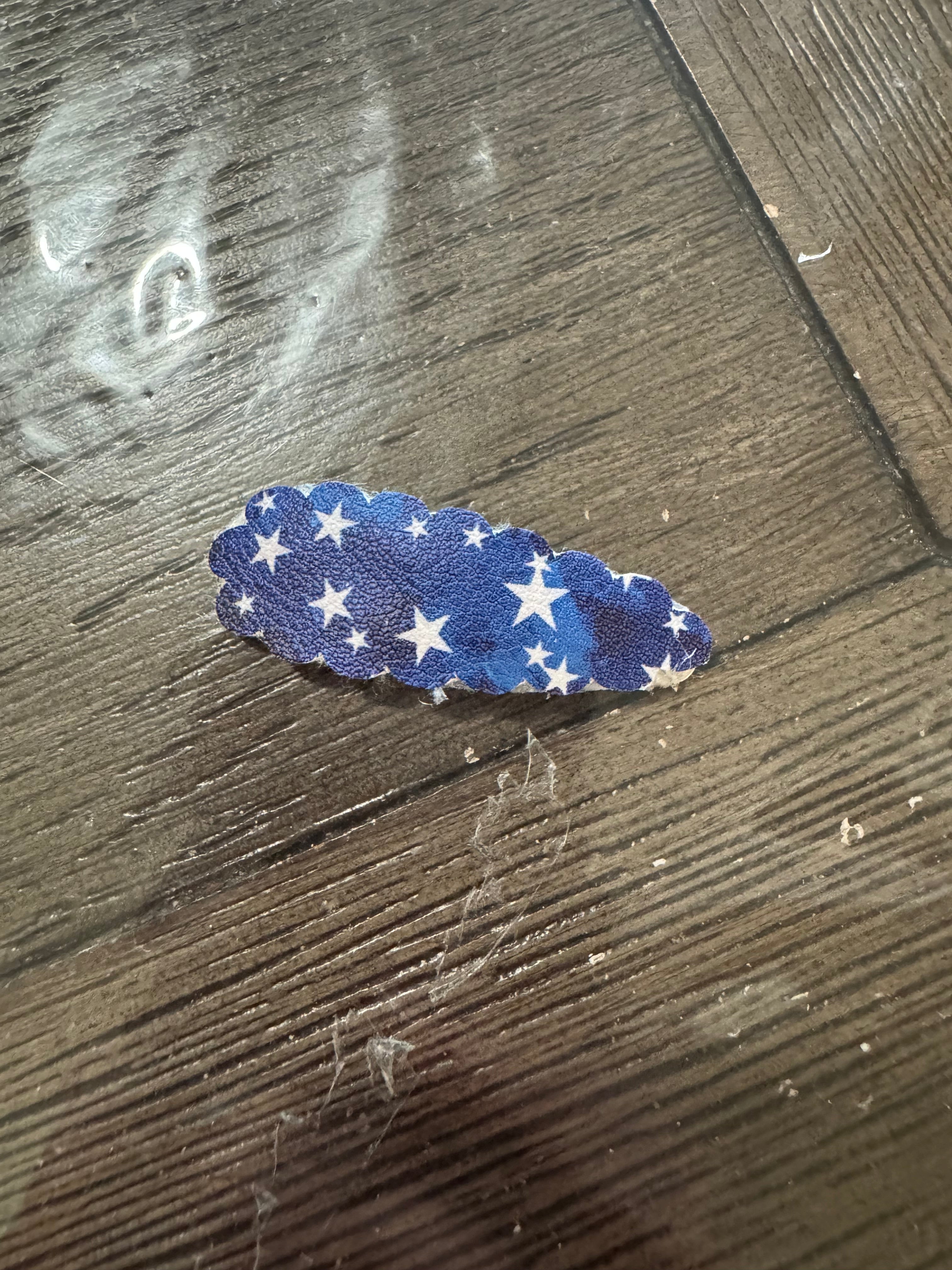 Star scalloped snap clip