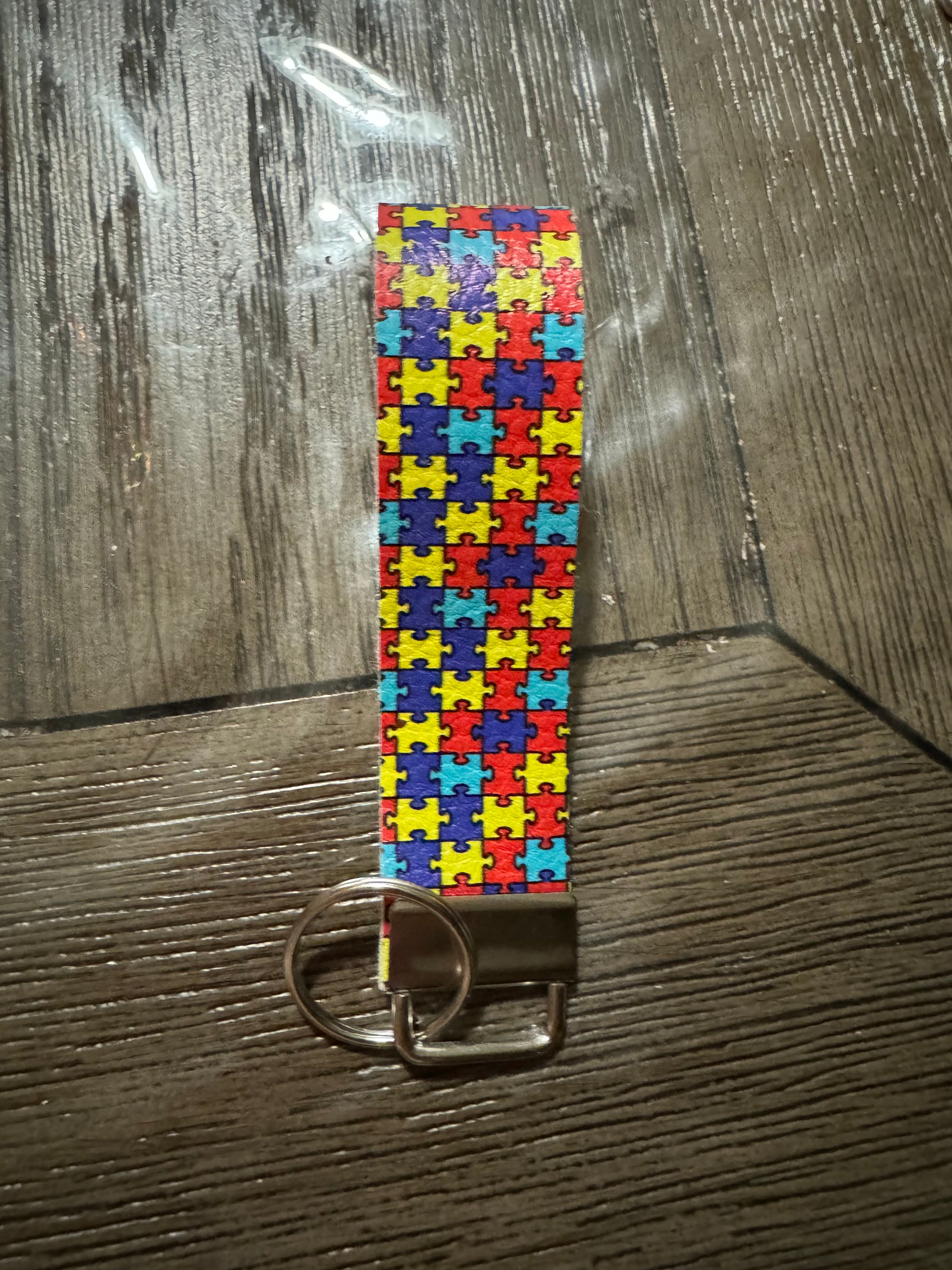Puzzle piece keychain