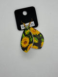 Sunflower dangle earrings