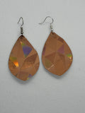 Triangle glitter earrings