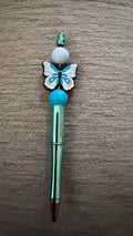Blue butterfly pen