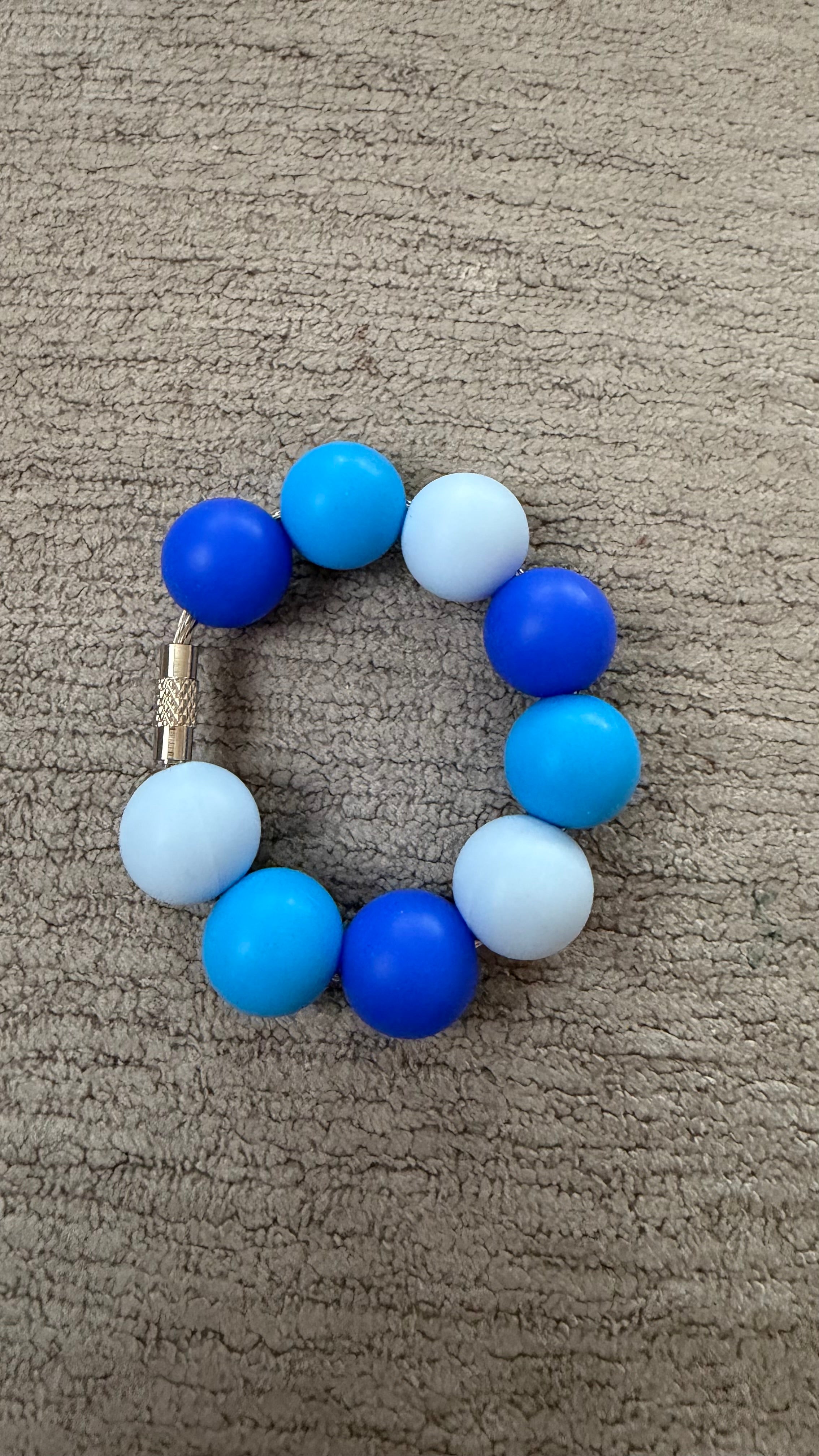 Blue ombré cup charm