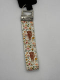 Hyland cow keychain