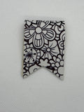 Color me floral bookmark