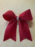 Red cheer bow