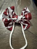 Football heart fabric headband