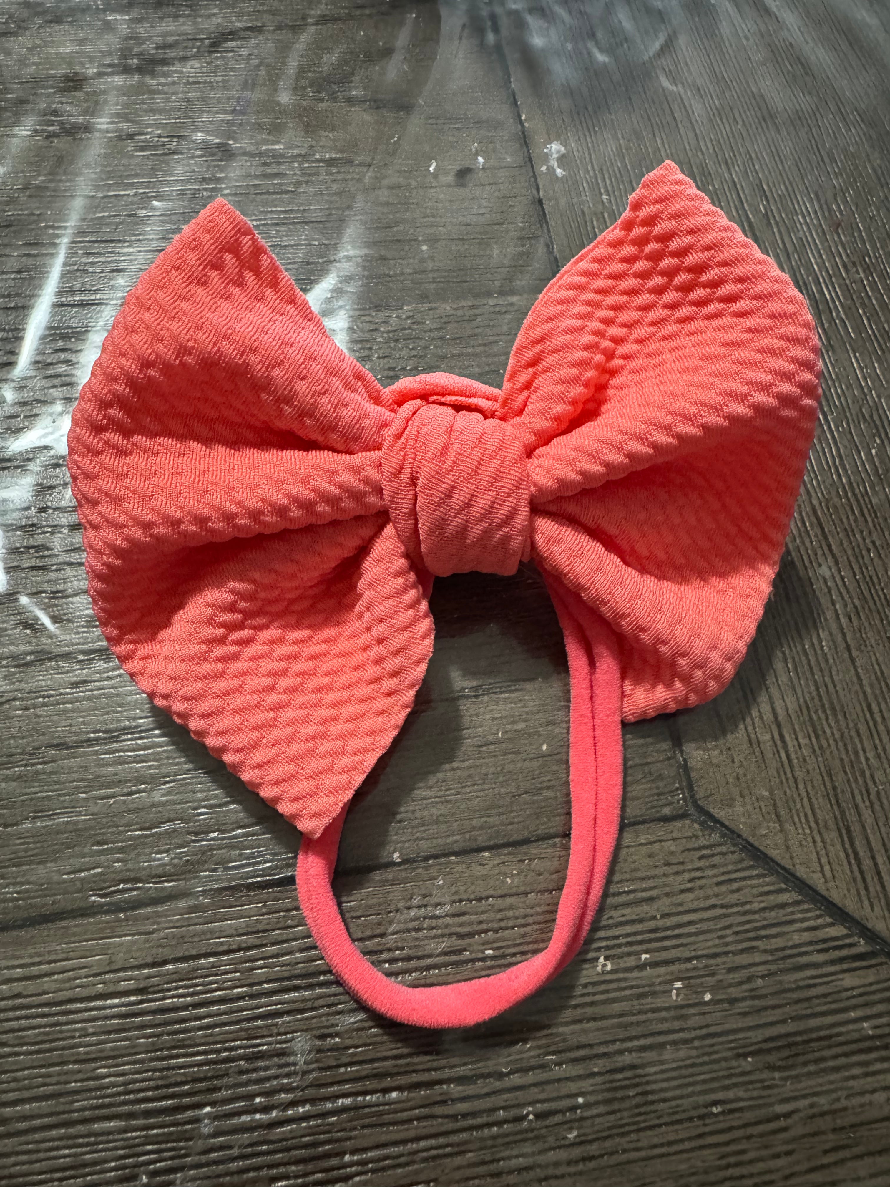 Coral fabric headband