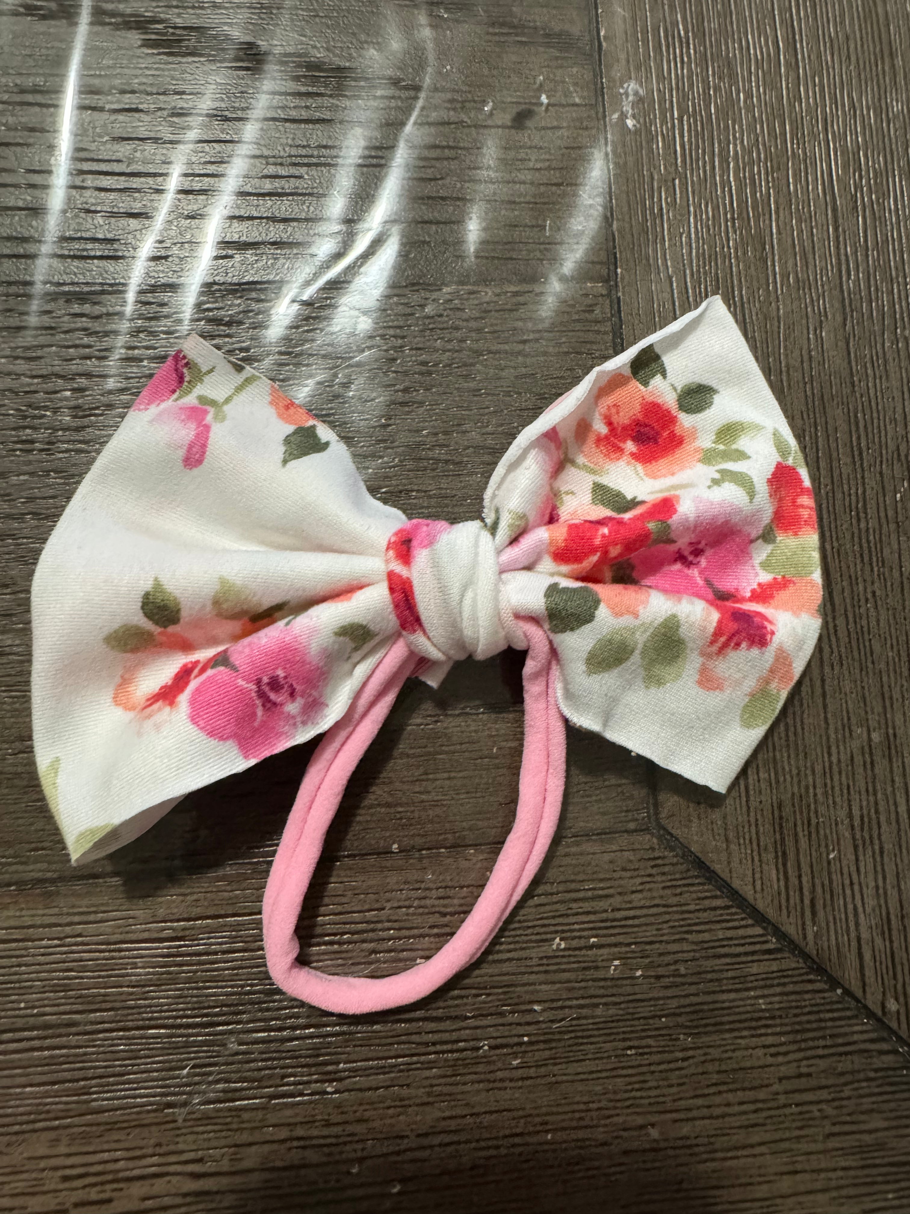 Floral fabric headband