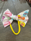Valentine convo hearts fabric headband