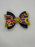 Sunflower bow clip