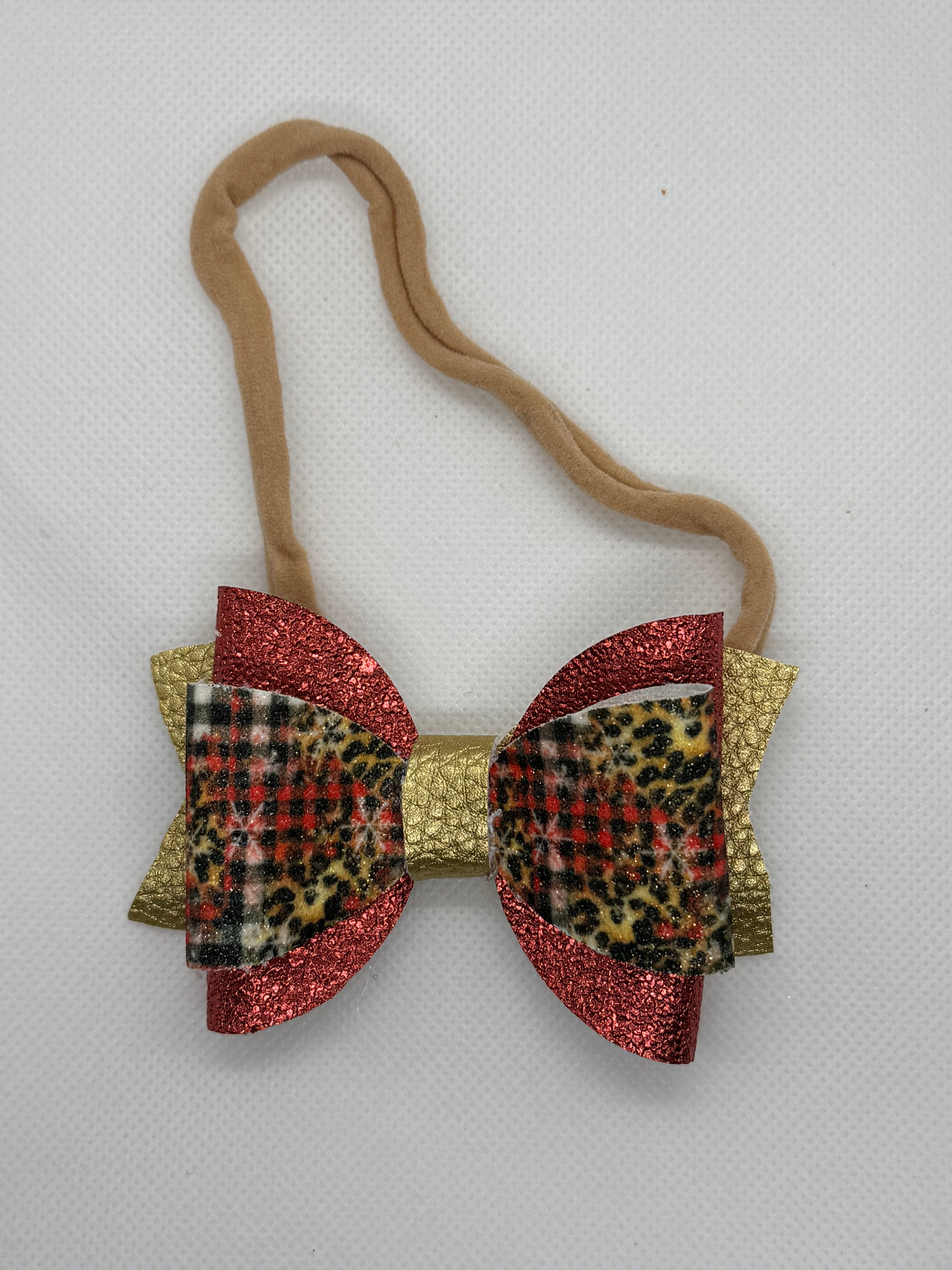 Plaid Christmas headband