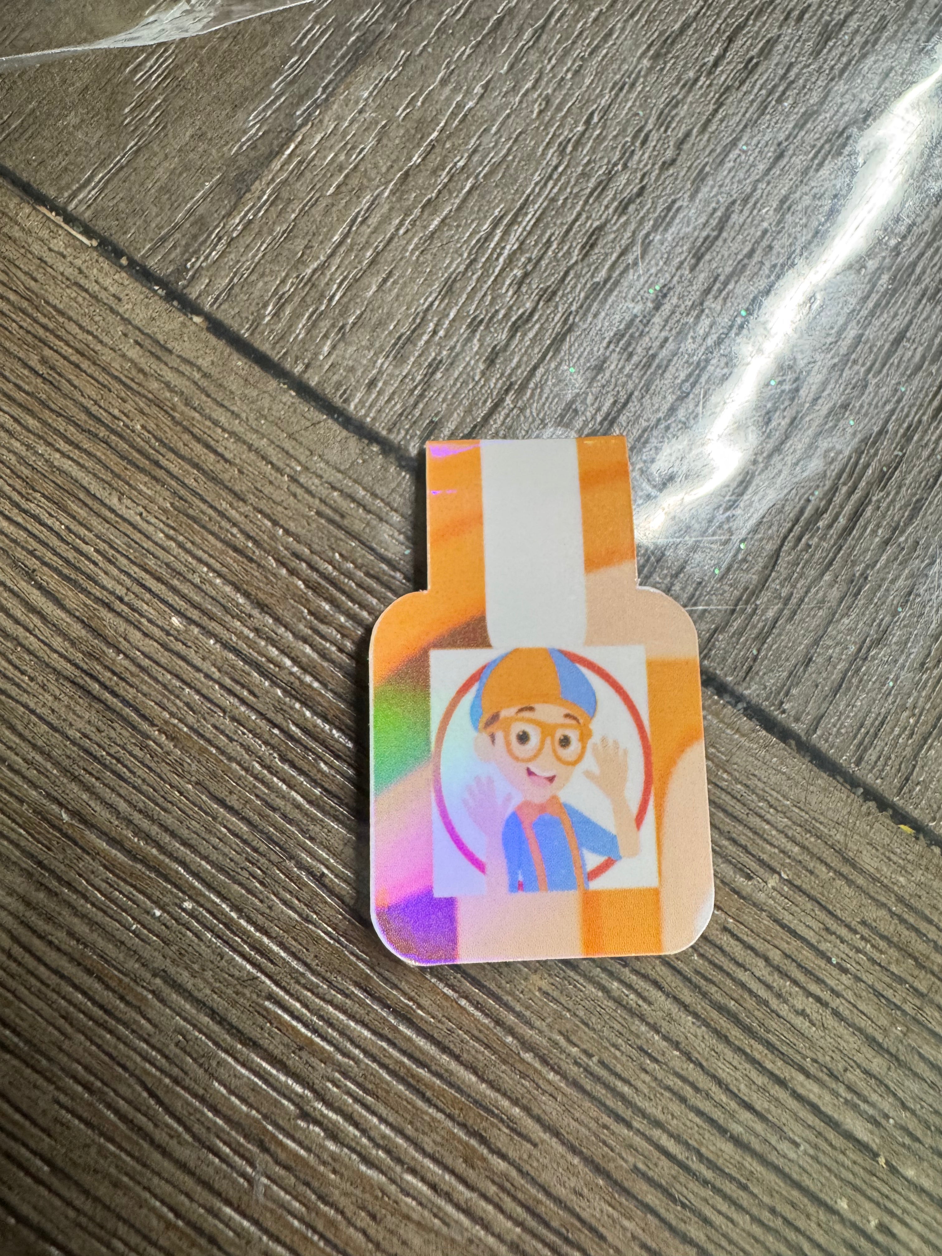 Blue and orange 2 bookmark