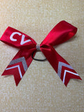Red cv cheer bow