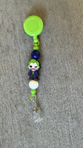 joker beaded badge reel